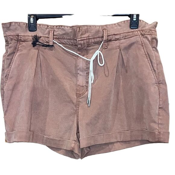 Paige Carley Pleated Short in Mocha NWT Size 34 - Picture 5 of 9